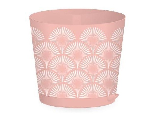 Горшок для цветов Easy Grow d 200 с прикорневым поливом 4 л Розовый сад  47020/12